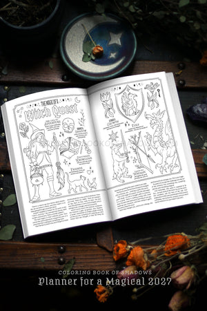 Coloring Book of Shadows: Planner for a Magical 2027