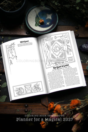 Coloring Book of Shadows: Planner for a Magical 2027