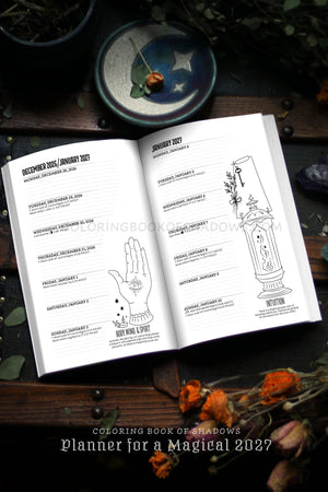 Coloring Book of Shadows: Planner for a Magical 2027