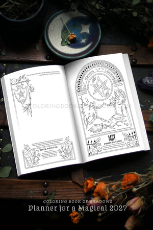 Coloring Book of Shadows: Planner for a Magical 2027