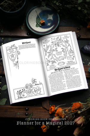 Coloring Book of Shadows: Planner for a Magical 2027