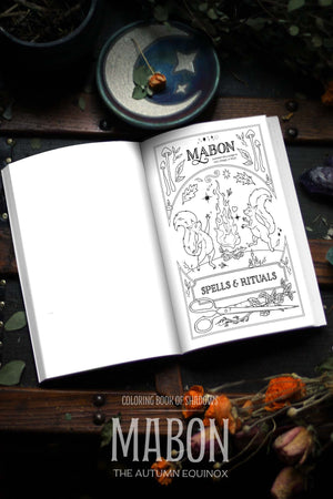 Coloring Book of Shadows: Mabon the Autumn Equinox