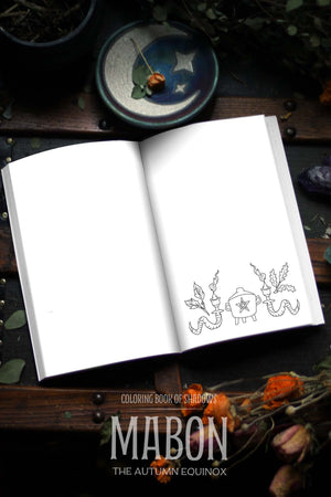 Coloring Book of Shadows: Mabon the Autumn Equinox