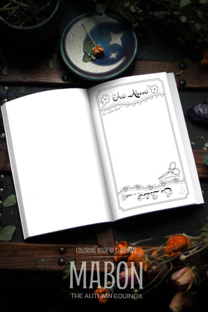 Coloring Book of Shadows: Mabon the Autumn Equinox