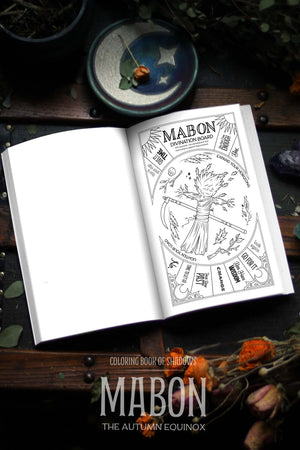 Coloring Book of Shadows: Mabon the Autumn Equinox
