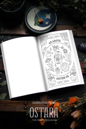 Coloring Book of Shadows: Ostara the Spring Equinox