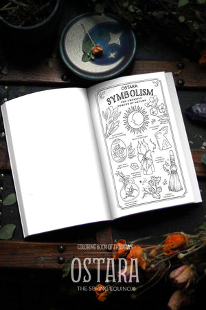 Coloring Book of Shadows: Ostara the Spring Equinox