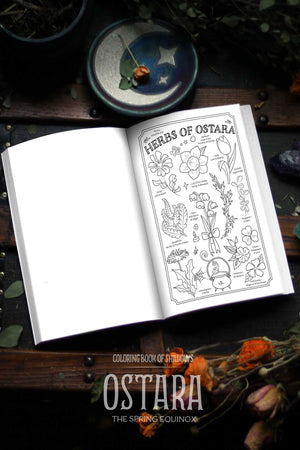Coloring Book of Shadows: Ostara the Spring Equinox