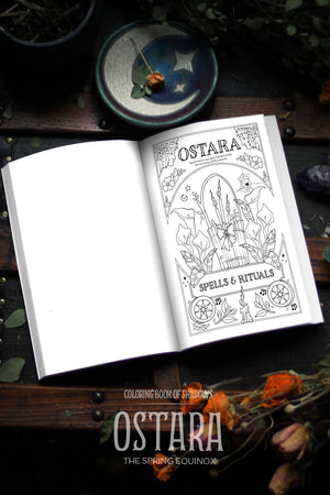 Coloring Book of Shadows: Ostara the Spring Equinox