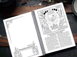 Coloring Book of Shadows: Planner for a Magical 2025 (+ Bonus Fortune Teller PDF!)