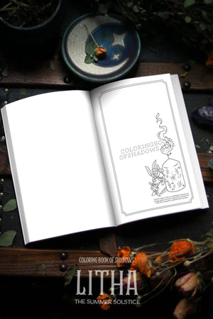 Coloring Book of Shadows: Litha The Summer Solstice
