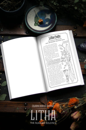 Coloring Book of Shadows: Litha The Summer Solstice