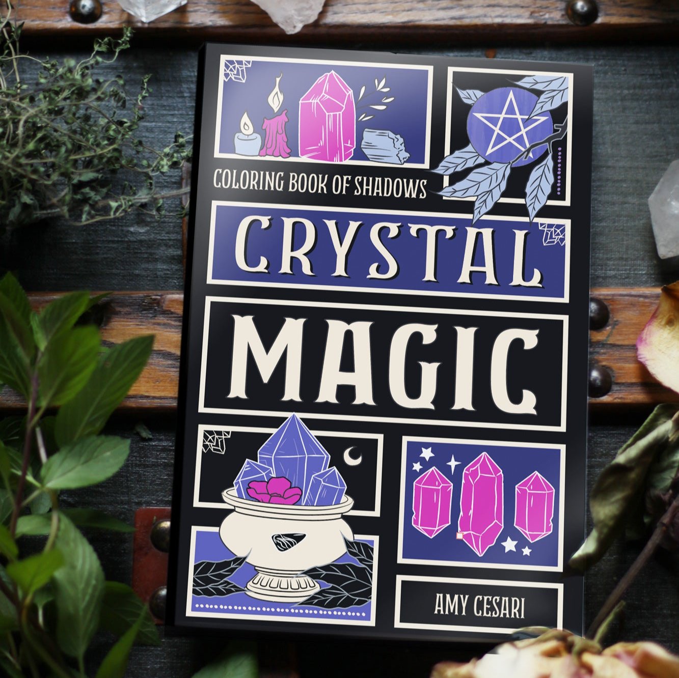 Coloring Book of Shadows: Crystal Magic