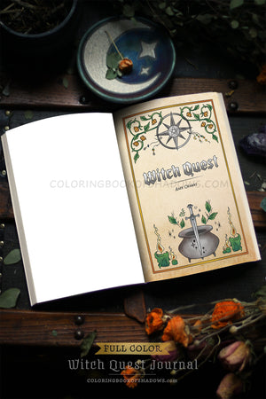 FULL-COLOR Witch Quest Journal