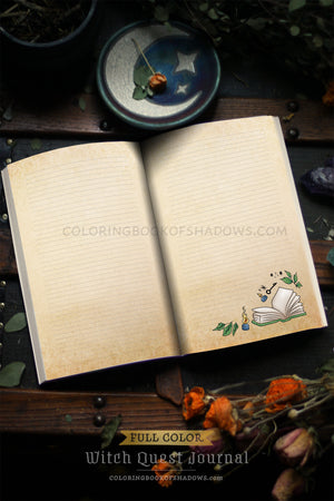 FULL-COLOR Witch Quest Journal