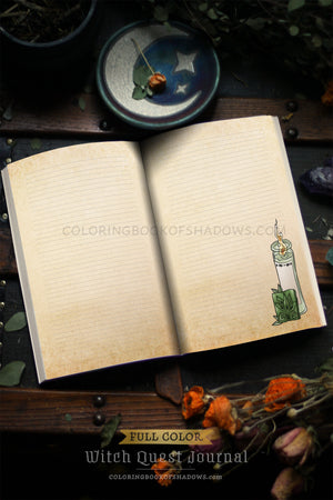 FULL-COLOR Witch Quest Journal