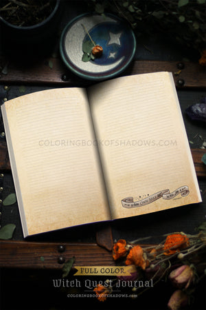 FULL-COLOR Witch Quest Journal