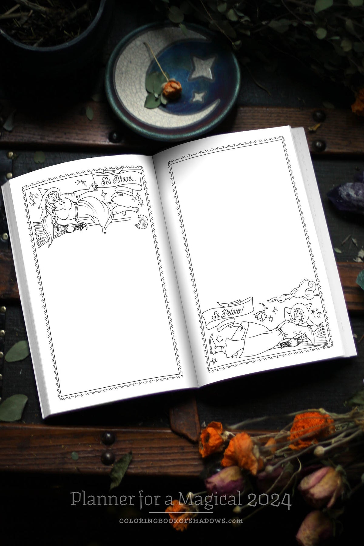 2024 Planners Coloring Book of Shadows