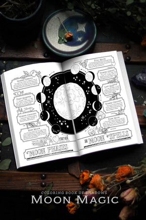 Coloring Book of Shadows: Moon Magic