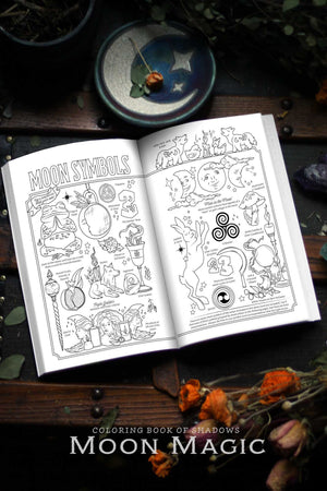 Coloring Book of Shadows: Moon Magic