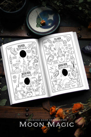 Coloring Book of Shadows: Moon Magic