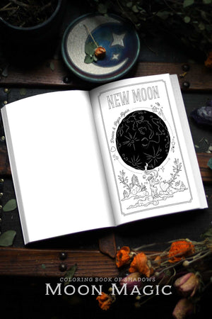 Coloring Book of Shadows: Moon Magic