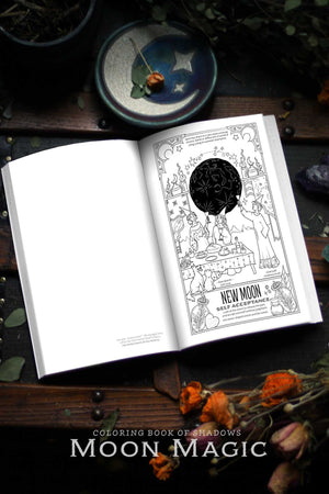 Coloring Book of Shadows: Moon Magic