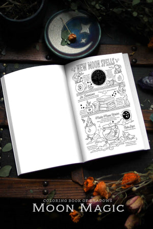 Coloring Book of Shadows: Moon Magic