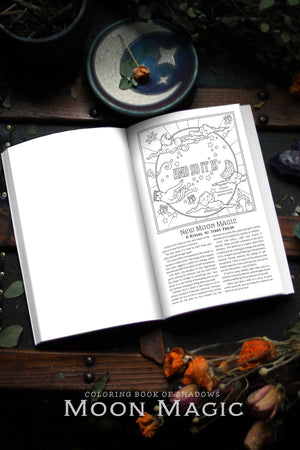 Coloring Book of Shadows: Moon Magic