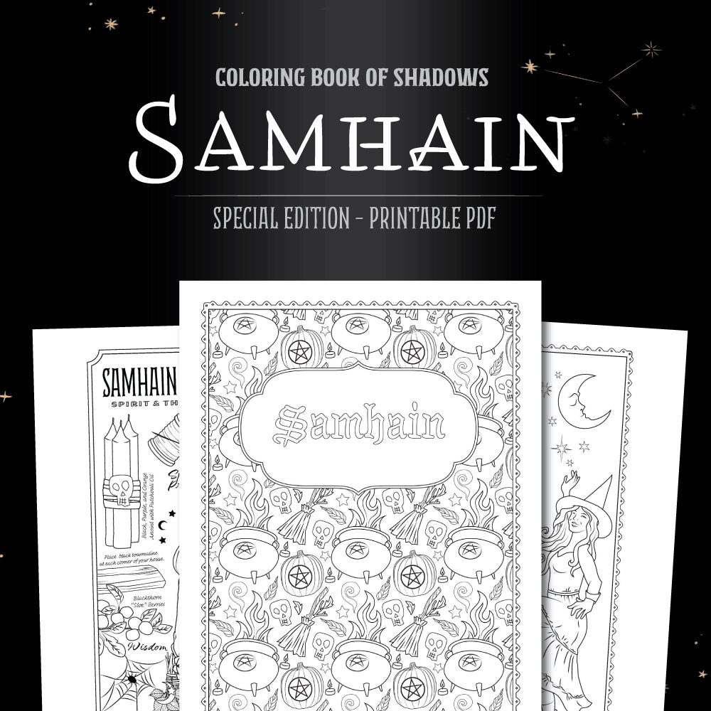Samhain Special Edition Printable PDF - Coloring Book of Shadows