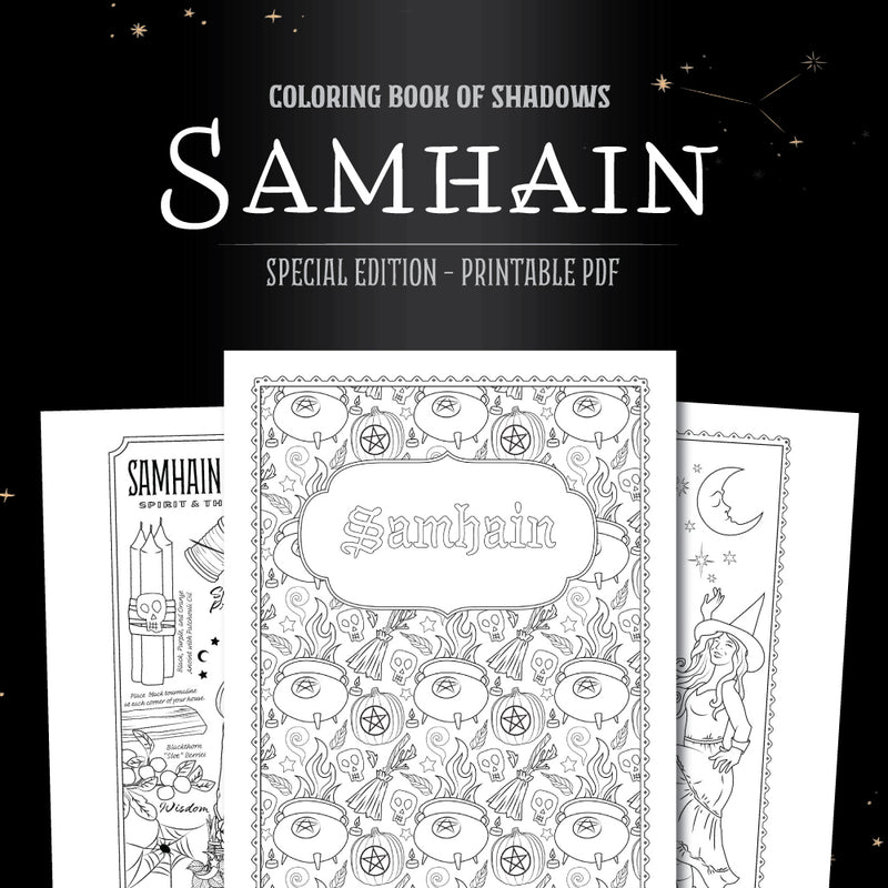 Samhain Special Edition Printable PDF - Coloring Book of Shadows