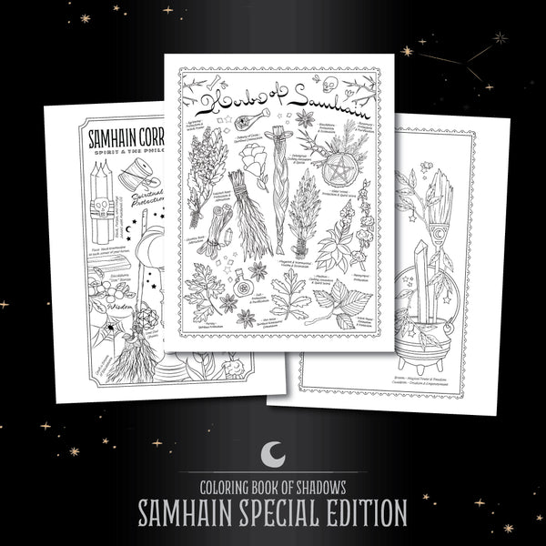 Samhain Special Edition Printable PDF - Coloring Book of Shadows