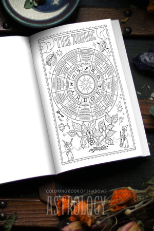 Coloring Book of Shadows: Astrology