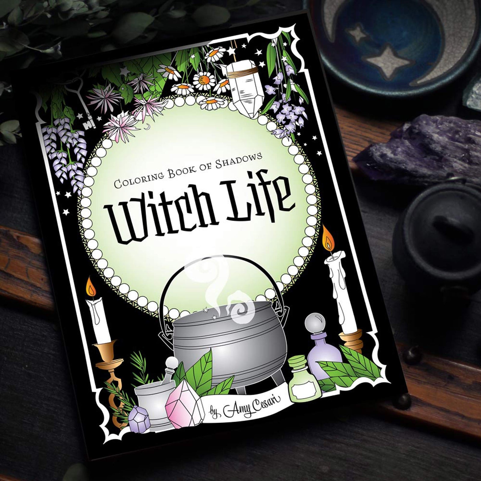 Coloring Book of Shadows: Witch Life